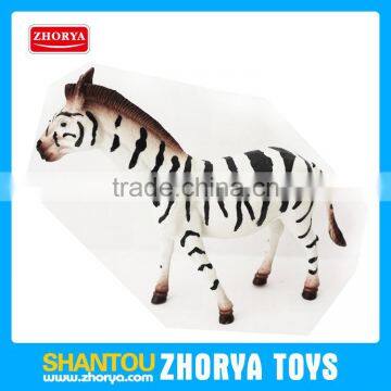 Plastic animal model figurines zebra toys