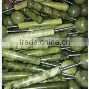 natural gemstone physical therapy healing stone hot stone jade massager facial massager jade facial roller massager