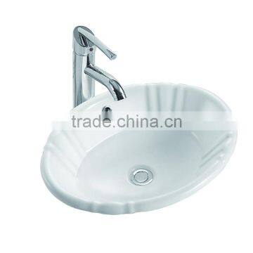 China ceramic round white Above acounter Basin