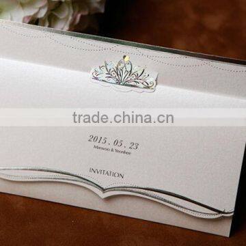 Crown China wedding invitation