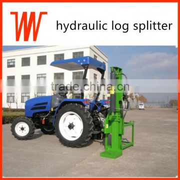 Wide application 3 point linkage mechanical log splitter