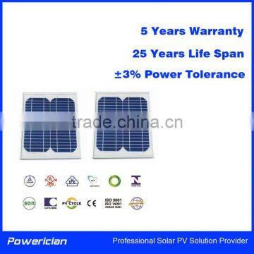 Powerician 5Wp Mono Solar Panels Mini Solar Moudles DIY Home PV Solar Power System