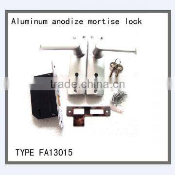 Aluminum anodize mortise lock