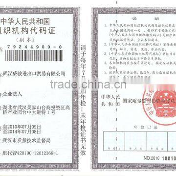 Organization Code Certificate