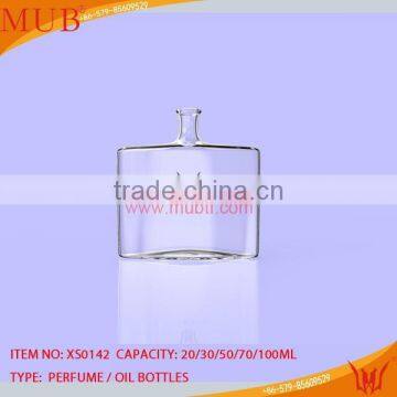 weird shape glass perfume bottle