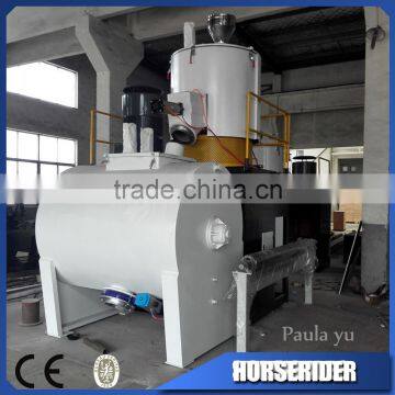 pvc plastic powder horizontal cooling plastic mixer/pvc powder mixing machine