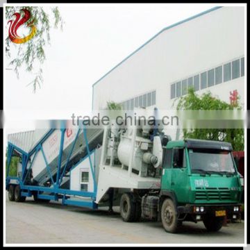 Capacity of 40m3/h mobile concrete batching plant