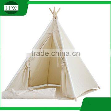 Wholesale Cotton Canvas Wooden Pole Tipi Pour Chien Kids Children Play Teepee photo-2