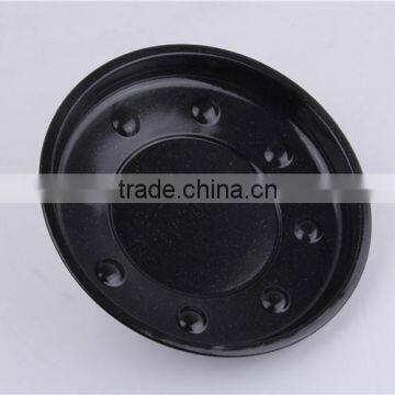 Kitchen Tool Black Round Enamel Shallow Baking Pan With Lid photo-6