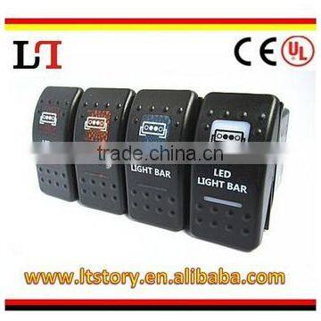 Sealed rocker switch IP68 with dual LED