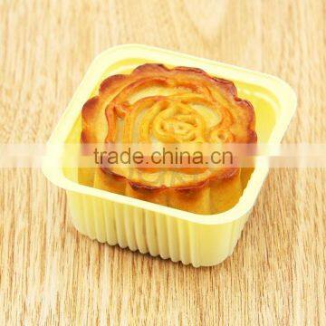 Square disposable packing plastic tray for cake/mooncake