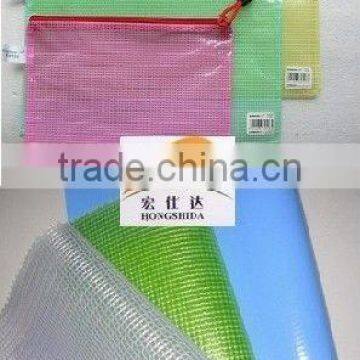 Pvc Transparent Mesh Fabric 200D*200D Pvc Fabric
