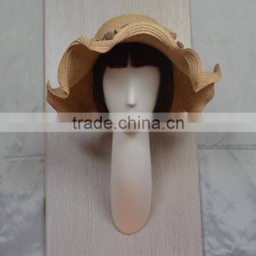 Matt White Wall Mounted Female Mannequin Head for Hat and Wig Shore Display photo-4