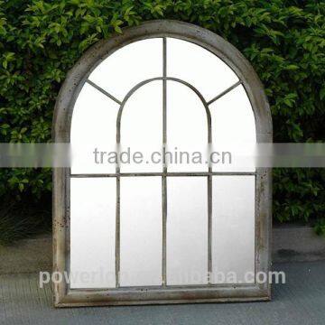 POWERLON Ornate Garden Rustic Iron Window Mirror With Natural Beauty Reflection photo-2