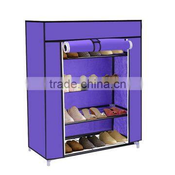 5 Tiers Shoe Rack 20 Pairs Non-woven Fabric Shoe Tower Organizer Cabinet photo-3