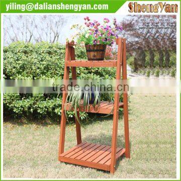 Folded Flower Stand , Wooden Plants Stand photo-2