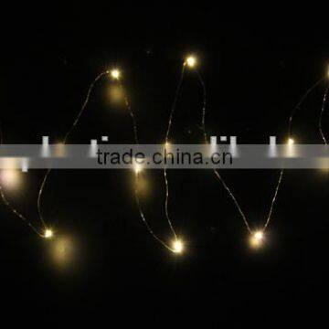 String Lights 20 LEDs Super Bright Warm Yellow Led Rope Lights Battery Operated photo-2