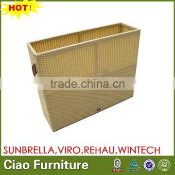 powder coating long wicker flower pot