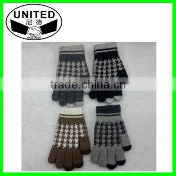 2015 China Manufacture Cotton Knitted Winter Gloves