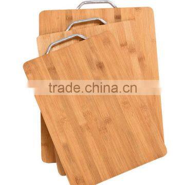 Low Moq Wholesale Set of 3 Thick Bamboo Chopping Board With Handle photo-5