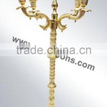 Decorative Floor Gold Plated Candelabras for Weddings photo-3