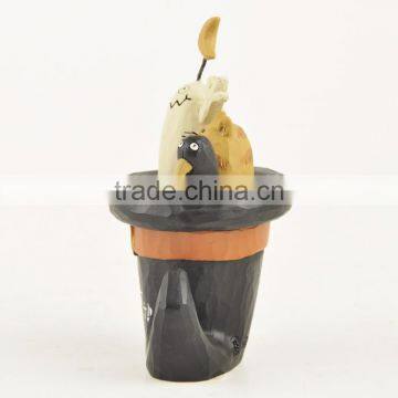 Custom 2017 Halloween Party Props Witch Hat Ghost Figurine photo-4