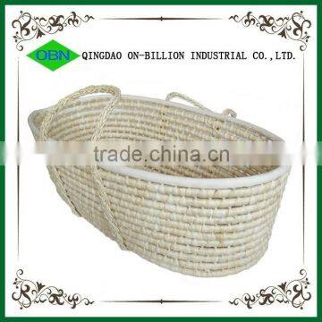 Wholesale factory direct antique straw baby basket