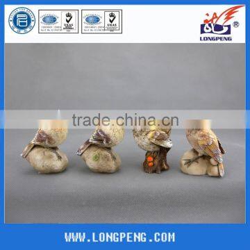 White Polyresin Bird Garden Decoration