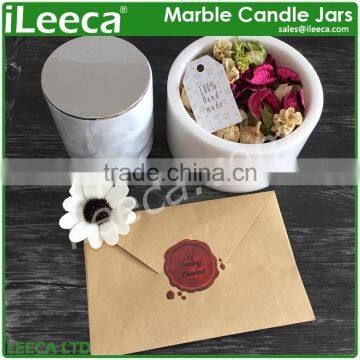 Carrara marble jar suppliers stone candle holders