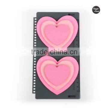 Heart Block loose-leaf sticky notepad, Memo Notepad with Heart Sticky