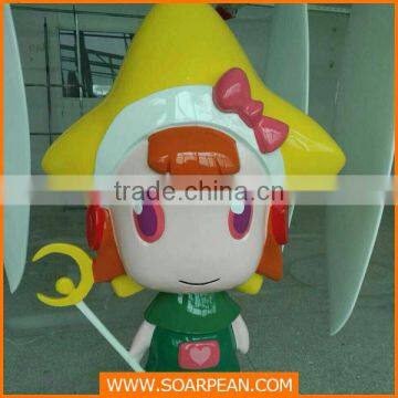 Outdoor Decorations Life Size Fiberglass Cartoon Character Statue photo-3