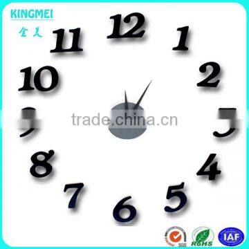 Christmas Unique Custom Made Home Decoration Black Face Acrylic Wall Clock photo-3