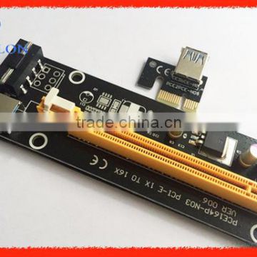 4PIN usb 3.0 pcie risers card with Power Extender Cable Sata to IDE for Bitcoin mining