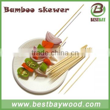 food grade round barbeque bamboo skewers /sticks