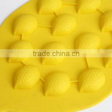 CBU29 FDA LGFG 12 Connected Lemon Shape Silicone Funny Cake Mold photo-3