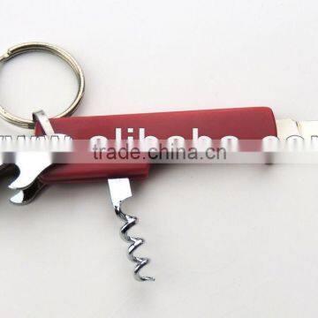 Mini corkscrew with knife and key chain/foldable knife/porket knife