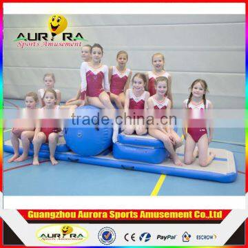 DWF wholesale inflatable jumping air tumble track tumble track inflatable air mat for gymnastics trampoline mat for sale