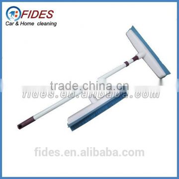 telescopic extension rubber broom with long handle