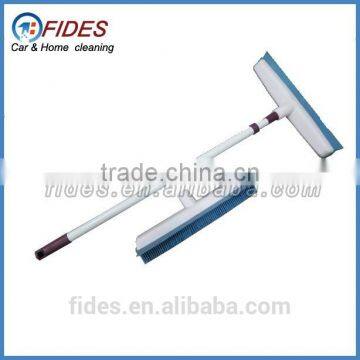 Rubber Bristle Broom With Rubber Blade