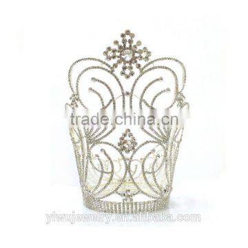 Sweet Rhinestone Large Adult Tiara And Crowns For Pageant H172-131 photo-2