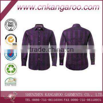 Customized tailored pure cotton mens dress shirts