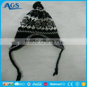 Girl Winter winter hat knitted beanies with String available in various design