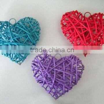 rattan heart home decoration