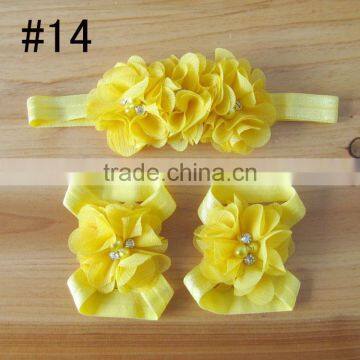 Fabric Flower Headband for Kids Hair Accessories, Foot Flower Band for Baby Girl photo-2