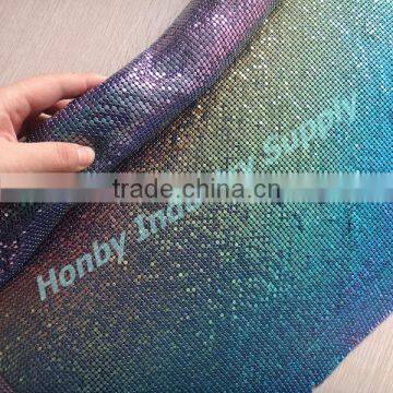 Hot Sale 3mm Iridescent Color Metallic Aluminum Sequin Fabric