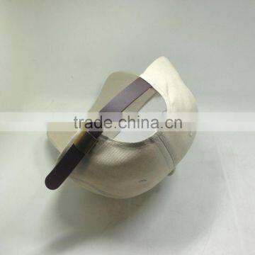 Khaki Unstructured Dad Cap With Leather Strap photo-5