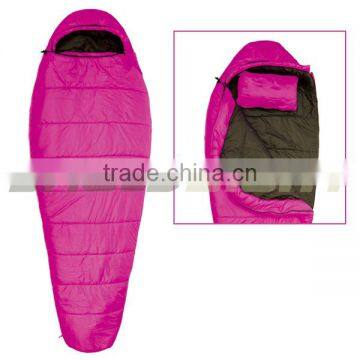 China pink sleeping bag