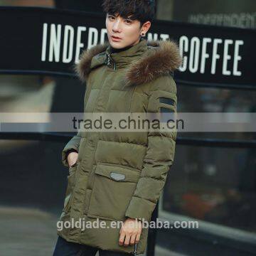 2016 Top Quality Wind Proof Mens Parka Winter Jacket With Fur Hood Parka Jackets Wholesale Blank photo-3