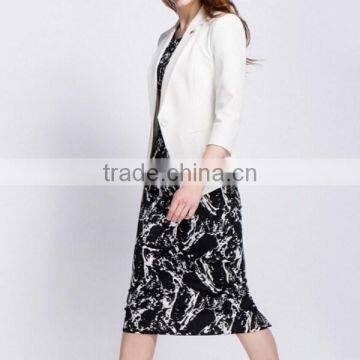 Newest Design Lady Suit ,high Qualiy Business Suit Tuxedo for Women ,3/4 Sleeve Suit Fabric for Wholesale photo-6