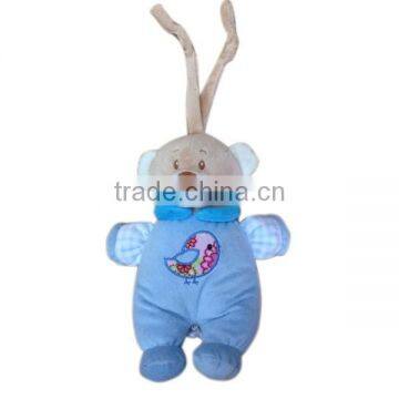 Hot desigh educational baby toys teddy bear rattle soft toys for baby